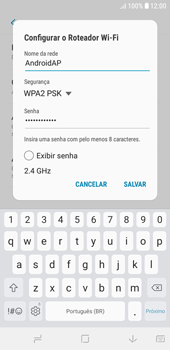 Como usar seu aparelho como um roteador de rede Wi-Fi - Samsung Galaxy J4 Core - Passo 8