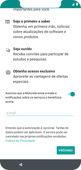 Como configurar pela primeira vez - Motorola Moto G7 Play - Passo 13