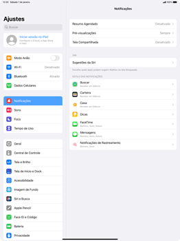 Como criar um resumo de notificações - Apple iPad Pro 12,9 - Passo 3