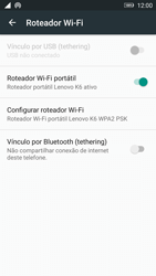 Como usar seu aparelho como um roteador de rede Wi-Fi - Lenovo Vibe K6 - Passo 10