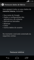 Como restaurar as configurações originais do seu aparelho - Motorola Moto E (1ª Geração) - Passo 6