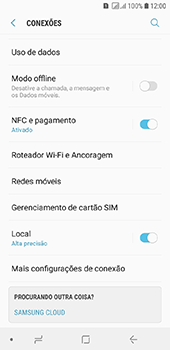 Como ativar e desativar o roaming de dados - Samsung Galaxy J6 - Passo 4