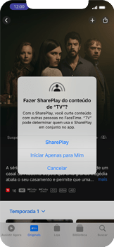 Como assistir a filmes ou séries com outra pessoa no FaceTime - Apple iOS 15 Apple iOS 15 - Passo 17