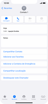 Como bloquear chamadas de um número específico - Apple iOS 15 Apple iOS 15 - Passo 6