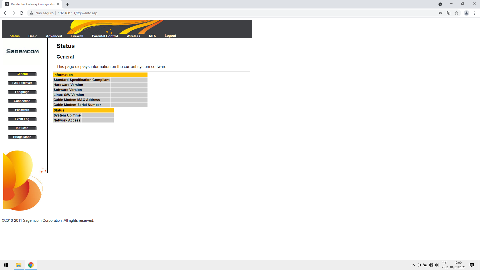 Sagemcom F@st 3184