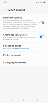 Como ativar e desativar o VoLTE - Samsung Galaxy S23 Ultra - Passo 7