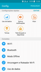 Como usar seu aparelho como um roteador de rede Wi-Fi - Samsung Galaxy J5 - Passo 4
