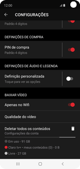 Como baixar os vídeos somente pelo Wi-Fi - Claro tv+ no Celular Claro tv+ no Celular - Passo 6