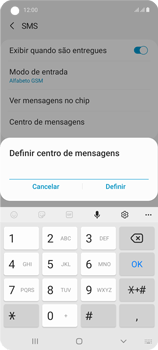 Como configurar o telefone para receber mensagens - Samsung Galaxy A21s - Passo 8