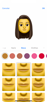 Como criar um Memoji - Apple iOS 16 Apple iOS 16 - Passo 12