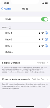 Como se conectar a uma rede Wi-Fi - Apple iOS 14 Apple iOS 14 - Passo 5