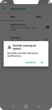 Como ativar e desativar o roaming de dados - Motorola One - Passo 7