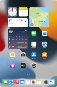 Como adicionar widgets na tela - Apple iPad mini - Passo 1