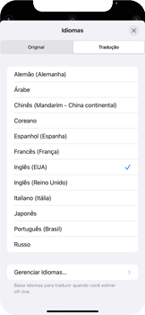 Como traduzir textos com a câmera - Apple iOS 15 Apple iOS 15 - Passo 7