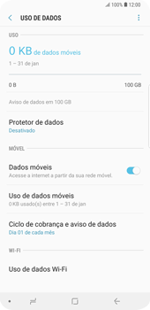 Como ativar e desativar uma rede de dados - Samsung Galaxy S9 Plus - Passo 6