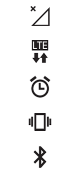 Explicação dos ícones - LG K40S - Passo 2