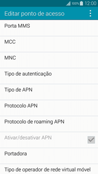 Como configurar a internet do seu aparelho (APN) - Samsung Galaxy Note - Passo 12
