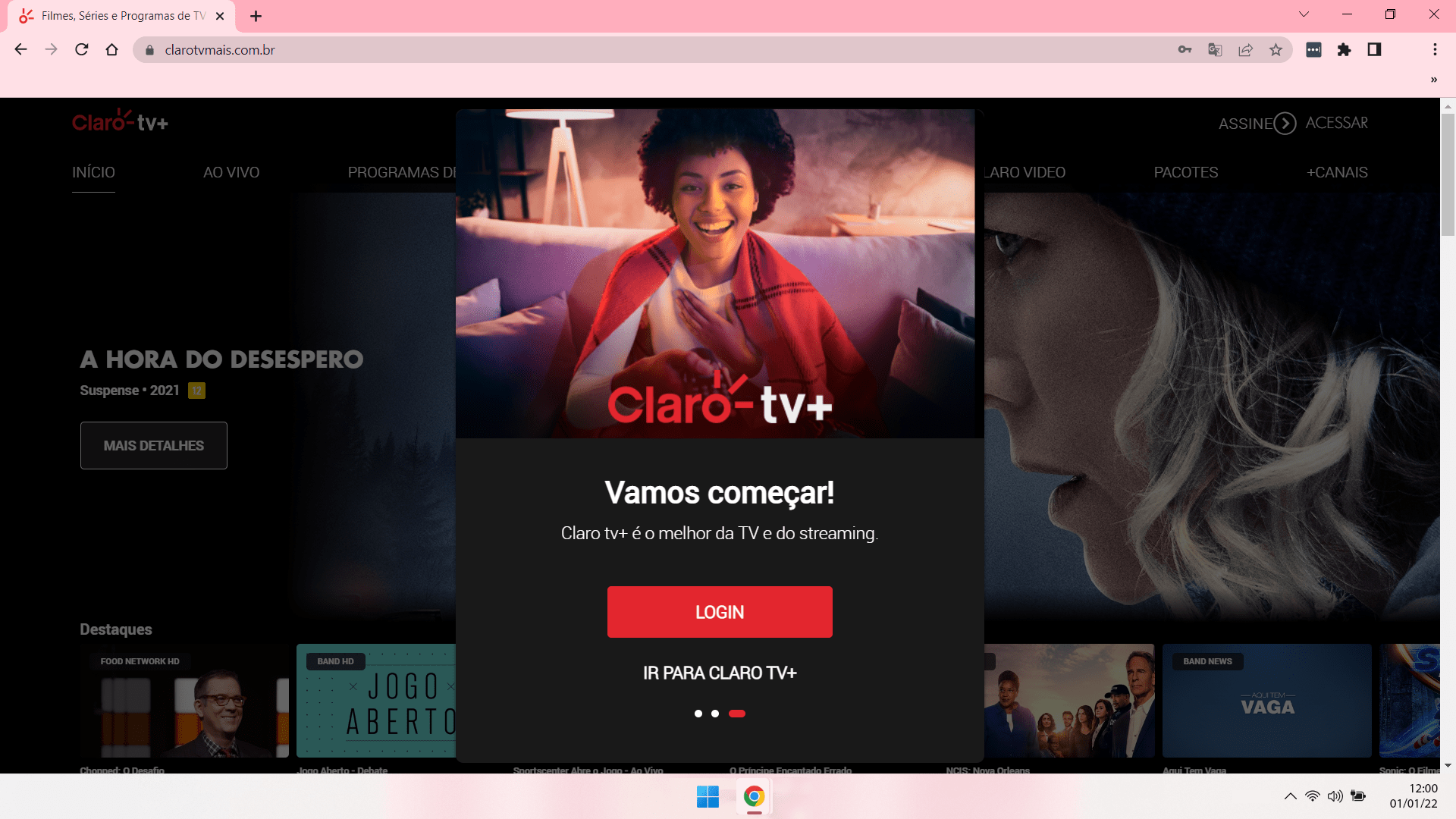 Claro tv+ na Web Claro tv+ na Web