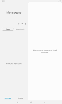 Como configurar o tablet para receber mensagens - Samsung Galaxy Tab S6 Lite - Passo 3
