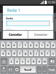 Como se conectar a uma rede Wi-Fi - LG L20 - Passo 8