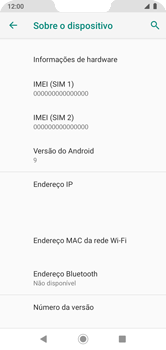Como encontrar o número de IMEI do seu aparelho - Motorola Moto G7 Power - Passo 7