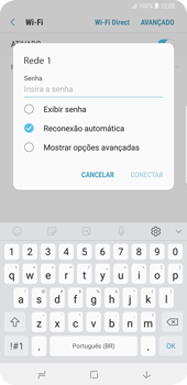 Como se conectar a uma rede Wi-Fi - Samsung Galaxy S9 Plus - Passo 8