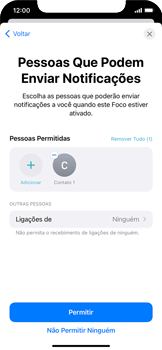 Como ativar o modo Foco - Apple iOS 15 Apple iOS 15 - Passo 11