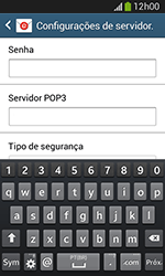 Como configurar seu celular para receber e enviar e-mails - Samsung Galaxy Grand Neo - Passo 9