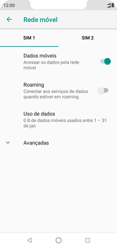 Como ativar e desativar o roaming de dados - Motorola One - Passo 6