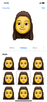 Como criar um Memoji - Apple iOS 15 Apple iOS 15 - Passo 19