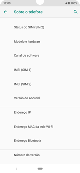 Como encontrar o número de IMEI do seu aparelho - Motorola Moto E6 Plus - Passo 6