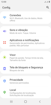 Como ativar e desativar o roaming de dados - Samsung Galaxy A01 Core - Passo 3