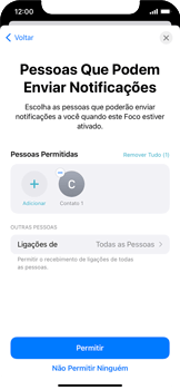 Como ativar o modo Foco - Apple iOS 15 Apple iOS 15 - Passo 8