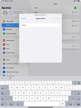 Como se conectar a uma rede Wi-Fi - Apple iPad Pro 12,9 - Passo 6