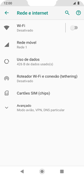 Como ativar e desativar uma rede de dados - Motorola Moto G7 Power - Passo 5