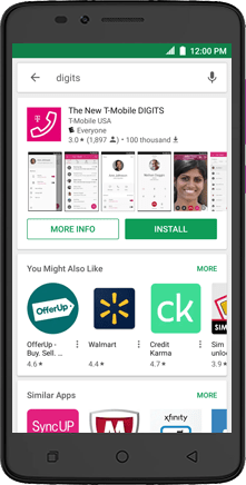 Download and install DIGITS app | DIGITS app | Android | T-Mobile Support