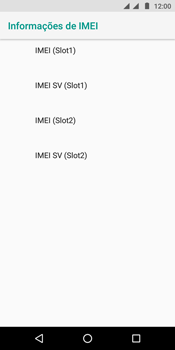 Como encontrar o número de IMEI do seu aparelho - Motorola Moto E5 - Passo 7