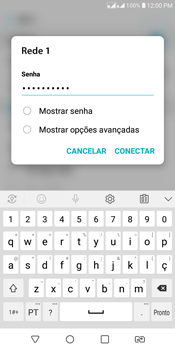Como se conectar a uma rede Wi-Fi - LG K12+ - Passo 6