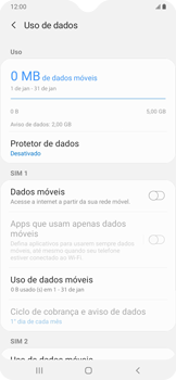 Como ativar e desativar uma rede de dados - Samsung Galaxy A20 - Passo 7