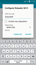 Como usar seu aparelho como um roteador de rede Wi-Fi - Samsung Galaxy A5 - Passo 8