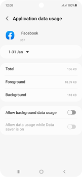 Check data usage per app | Proximus