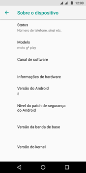 Como encontrar o número de IMEI do seu aparelho - Motorola Moto G6 Play - Passo 5