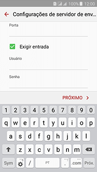 Como configurar seu celular para receber e enviar e-mails - Samsung Galaxy J7 - Passo 13