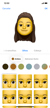 Como criar um Memoji - Apple iOS 15 Apple iOS 15 - Passo 14