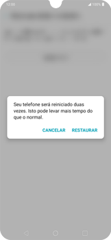 Como restaurar as configurações originais do seu aparelho - LG K40S - Passo 9