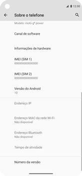 Como encontrar o número de IMEI do seu aparelho - Motorola Moto G8 Power - Passo 6