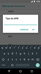 Como configurar a internet do seu aparelho (APN) - Motorola Moto X4 - Passo 14