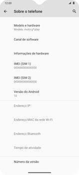 Como encontrar o número de IMEI do seu aparelho - Motorola Moto G9 Play - Passo 4