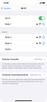 Como se conectar a uma rede Wi-Fi - Apple iOS 14 Apple iOS 14 - Passo 7