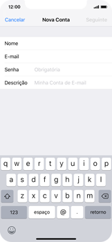 Como configurar seu celular para receber e enviar e-mails - Apple iOS 12 Apple iOS 12 - Passo 8